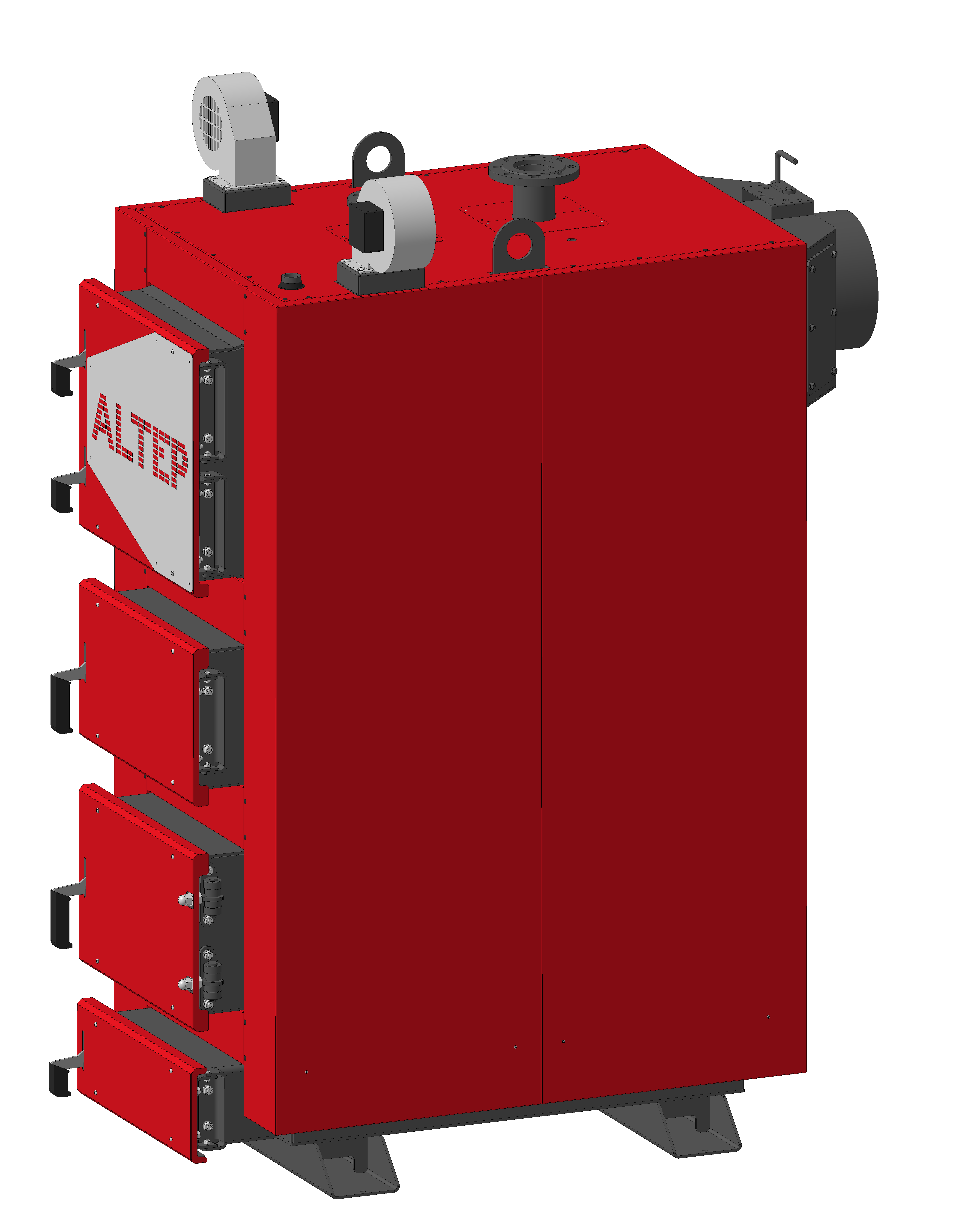 Котел опалювальний твердопаливний водогрійний "ALTEP" KT-2E-N-130 кВт (DUO UNI Plus комплект)